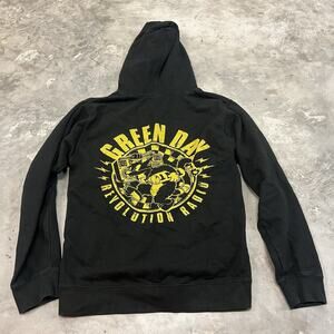 Green Day revolution radio zip Up Jacket band Size Small Independent